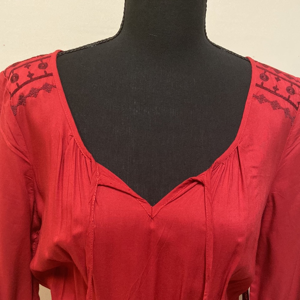 Old Navy - Women's V-Neck Dress with Front Tie (NWT) - Picture 3 of 9